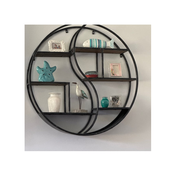 17 Stories 8 Piece Circle Accent Shelf & Reviews | Wayfair